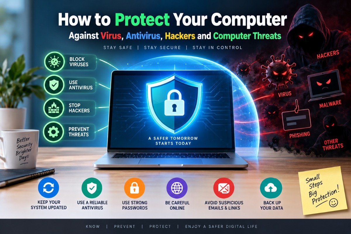How to Protect Your Computer Against Virus, Antivirus, Hackers and Computer Threats